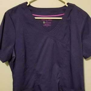 Healing hands twilight scrub top large